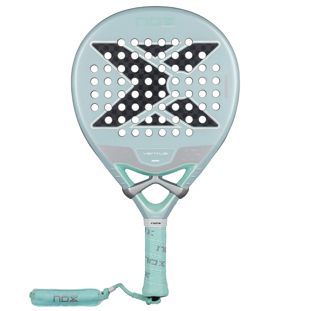 Pala de Padel Nox Ventus Hybrid 12K Lite 2026 + Tarro de pelotas +Overgrip + Protector - Sur SportsPalas