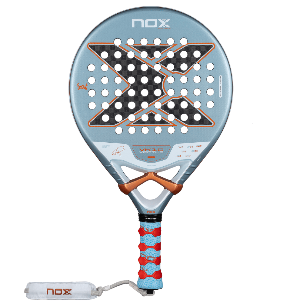 Pala de Padel Nox VK10 Ventus Control 12K By Aranzazu Osoro 2026 + Tarro de pelotas +Overgrip + Protector - Sur SportsPalas