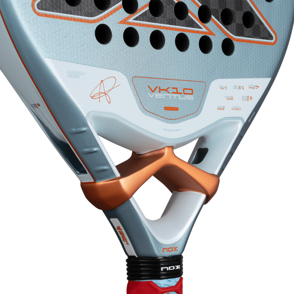 Pala de Padel Nox VK10 Ventus Control 12K By Aranzazu Osoro 2026 + Tarro de pelotas +Overgrip + Protector - Sur SportsPalas
