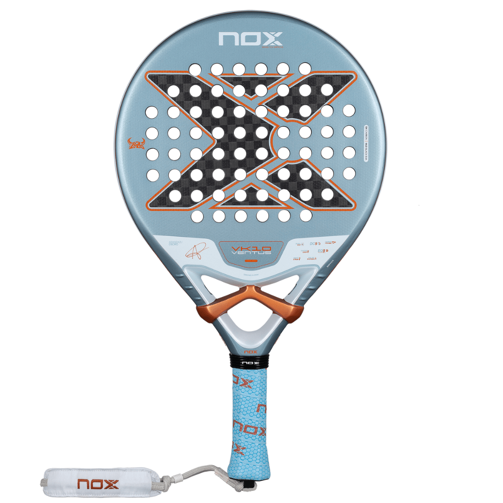 Pala de Padel Nox VK10 Ventus Control 12K By Aranzazu Osoro 2026 + Tarro de pelotas +Overgrip + Protector - Sur SportsPalas