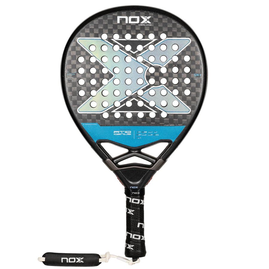 Pala Padel Nox AT10 Genius 12K By Agustin Tapia (360 - 375gr) 2024 Tarro de Pelotas+Overgrip+Funda - Sur SportsPalas