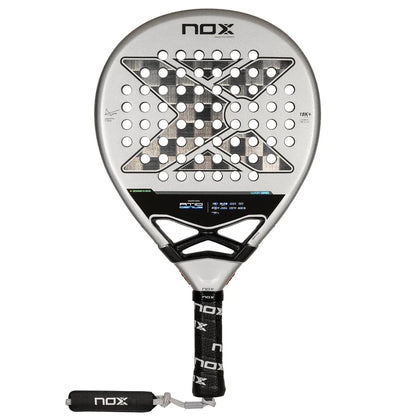 Pala Padel Nox AT10 Genius 18K By Agustin Tapia (360 - 375gr) 2024+Tarro de pelotas+Overgrip+Protector+Funda - Sur SportsPalas