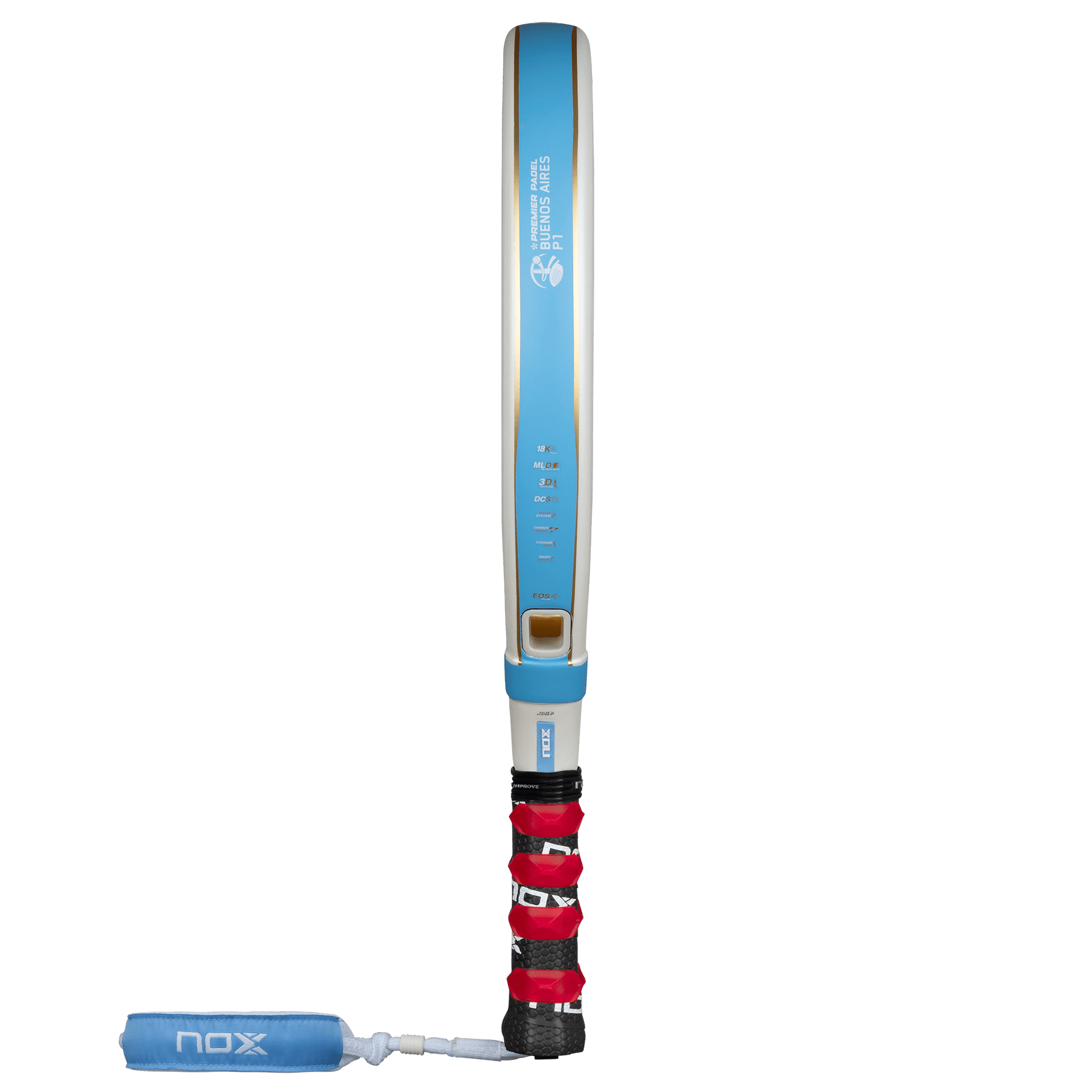 Pala Padel Nox AT10 Luxury Genius 18K Alum Buenos Aires Exclusive Edition 2026 + Overgrip + Protector + Llavero - Sur SportsPalas