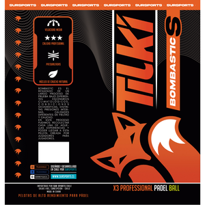 Tarro de Pelota Tilki Padel Bombastic S X3  1 Unidad