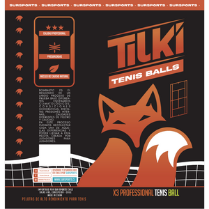 Tarro de Pelota Tilki Tenis Bombastic X3