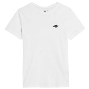 Polera 4F Niño Blanca Lisa - Sur SportsVestuario