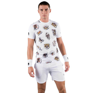 Polera Hydrogen Técnica Tattoo Blanca Hombre - Sur SportsVestuario
