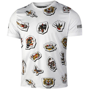 Polera Hydrogen Técnica Tattoo Blanca Hombre - Sur SportsVestuario