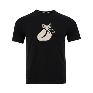 Polera Cotton Fox Big Logo Tilki - Blanca logo Negro