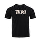 Polera Big Logo Tilki - Negra logo Beige