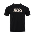 Polera Big Logo Tilki - Negra logo Beige