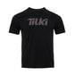 Polera Big Logo Tilki - Negra logo Gris