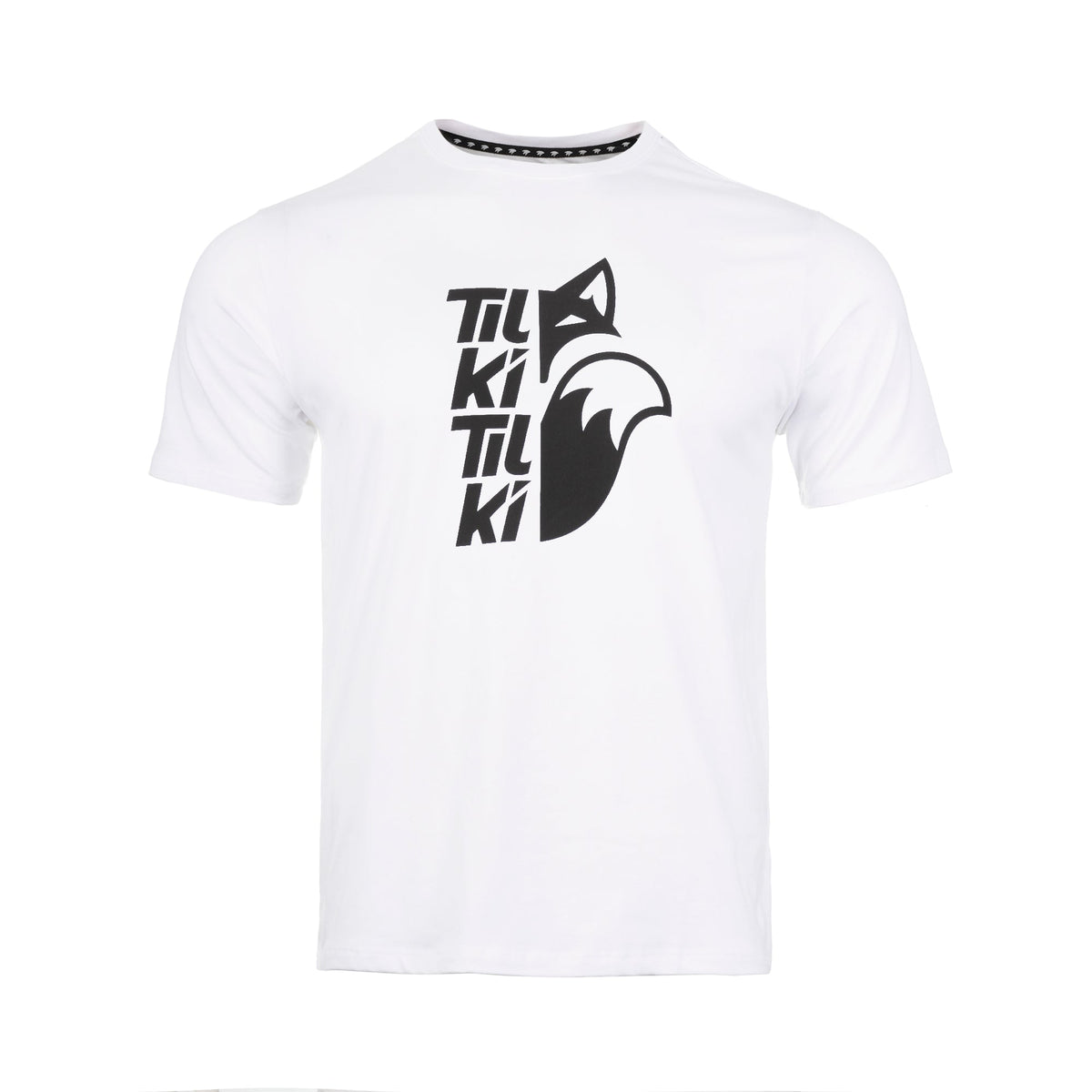 Polera Mix Big Logo Tilki - Blanca logo Negro