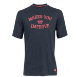 Polera Nox Basic Azul Marino Letras Rojo Coral - Sur SportsPoleras