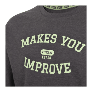 Polera Nox Basic Gris Letras Lima - Sur SportsPoleras