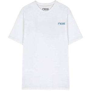 Polera Nox Blanca Logo Celeste - Sur SportsVestuario