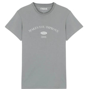 Polera Nox Mujer Basic Gris - Sur SportsVestuario