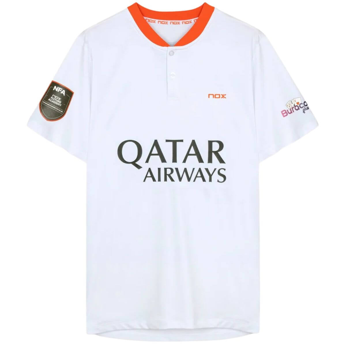 Polera Nox Polo Sponsor AT10 Blanca 2023 - Sur SportsVestuario