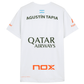 Polera Nox Sponsor AT10 Blanca de Agustín Tapia 2025 - Sur SportsVestuario