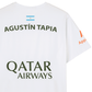 Polera Nox Sponsor AT10 Blanca de Agustín Tapia 2025 - Sur SportsVestuario