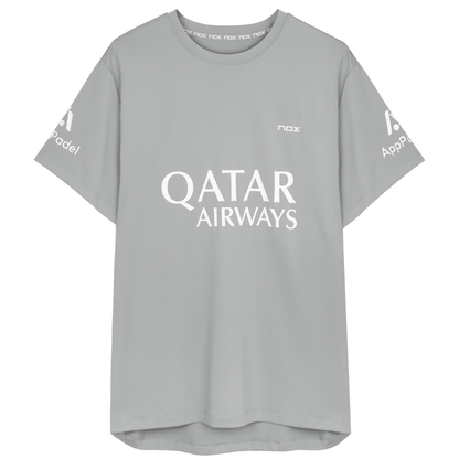 Polera Nox Sponsor AT10 Gris de Agustín Tapia 2025 - Sur SportsVestuario
