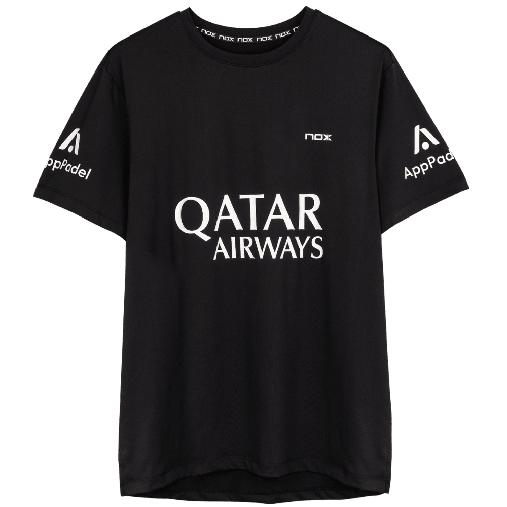 Polera Nox Sponsor AT10 Negra de Agustín Tapia 2025 - Sur SportsVestuario