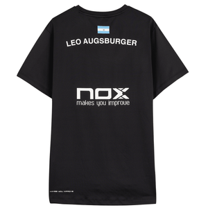 Polera Nox Sponsor LA10 Negra de Leo Augsburguer 2025 - Sur SportsVestuario