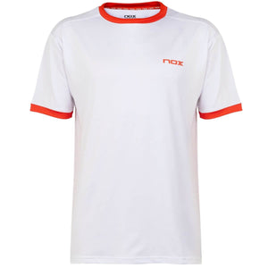Polera Nox Team Blanca Logo Rojo - Sur SportsVestuario