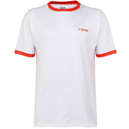 Polera Nox Team Blanca Logo Rojo - Sur SportsVestuario