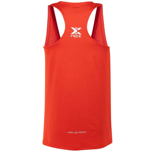 Polera Nox Tirantes Microperforada Team Roja Logo Blanco - Sur SportsVestuario