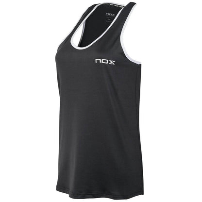 Polera Nox Tirantes Mujer Negro Logo Blanco - Sur SportsVestuario