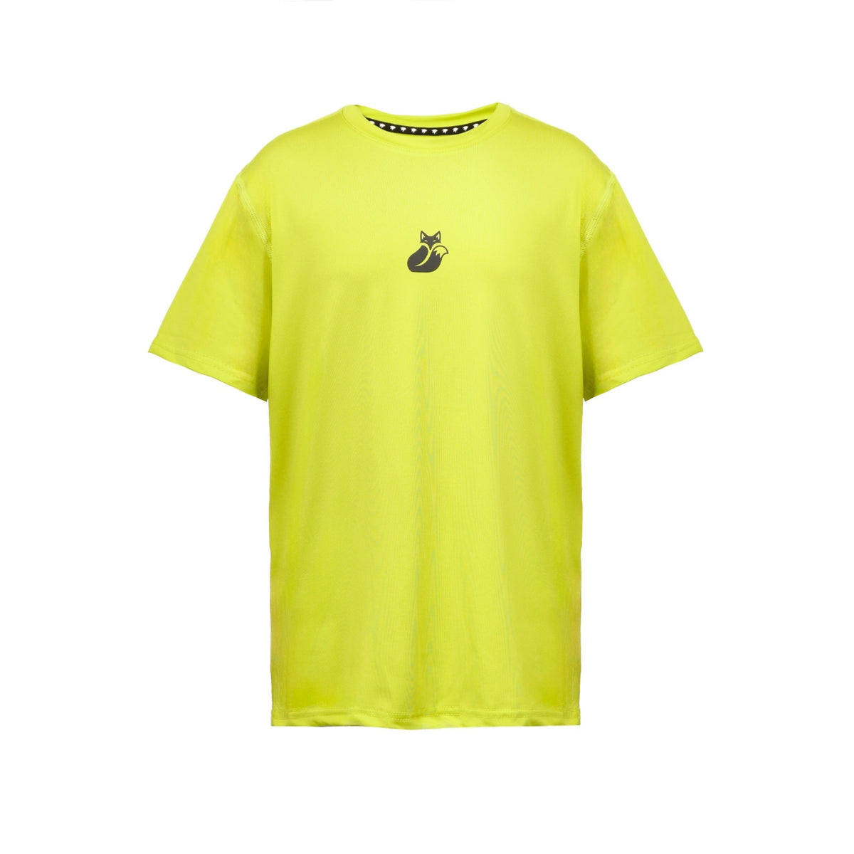 Polera Poly KIDS Tilki Temel - Amarillo Fluor/Negra