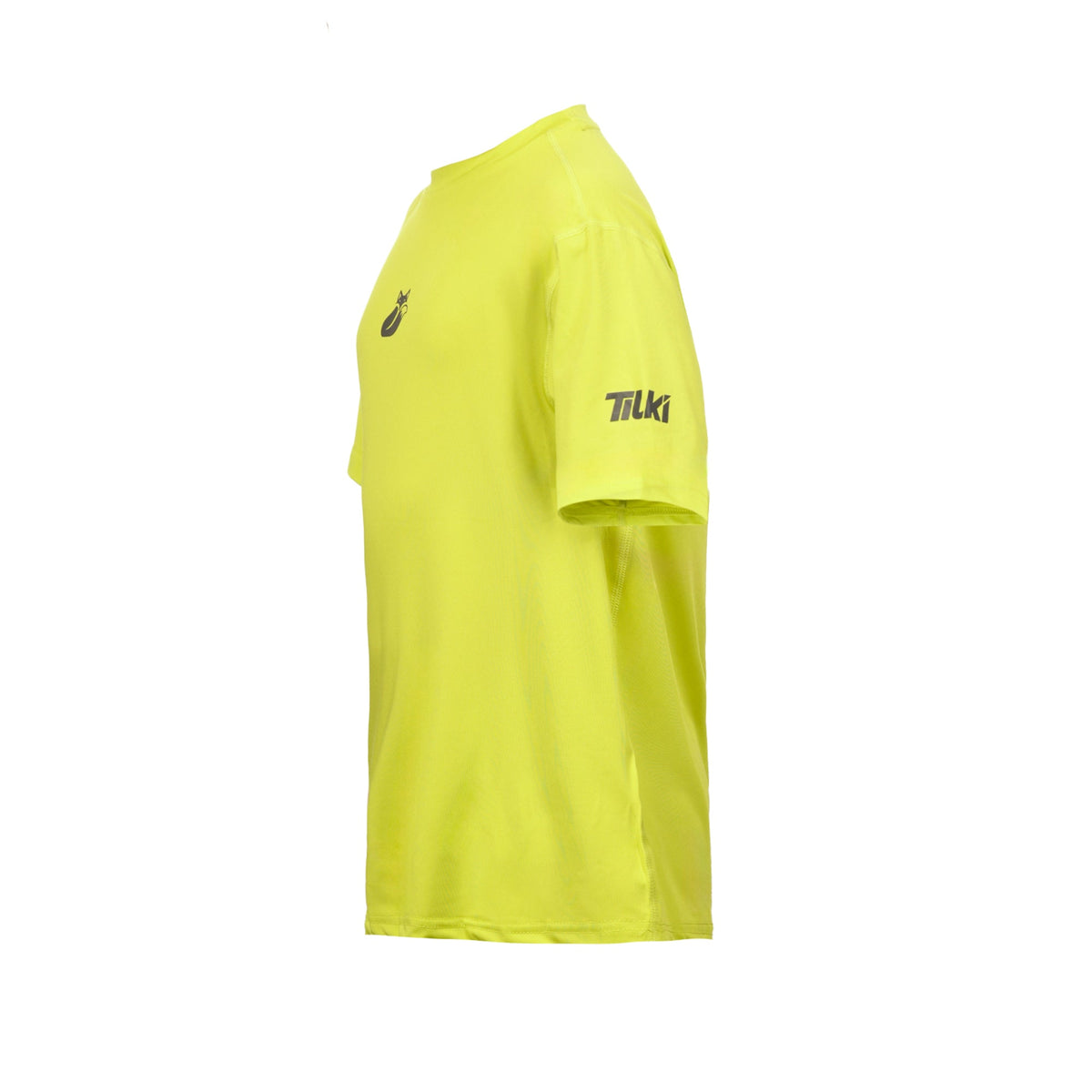 Polera Poly KIDS Tilki Temel - Amarillo Fluor/Negra
