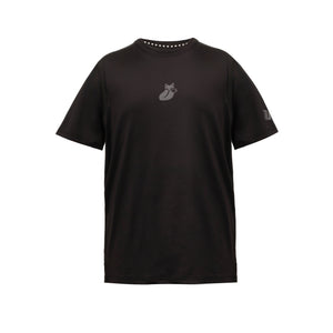 Polera Poly KIDS Tilki Temel - Negra/Gris