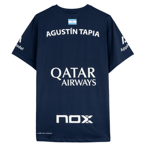 Polera Sponsor Nox AT10 Azul Marino de Agustín Tapia 2025 - Sur SportsVestuario