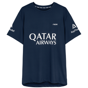 Polera Sponsor Nox AT10 Azul Marino de Agustín Tapia 2025 - Sur SportsVestuario
