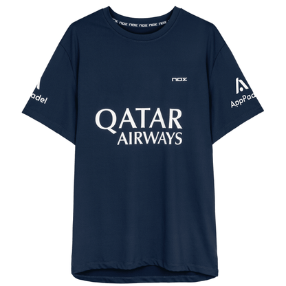 Polera Sponsor Nox AT10 Azul Marino de Agustín Tapia 2025 - Sur SportsVestuario
