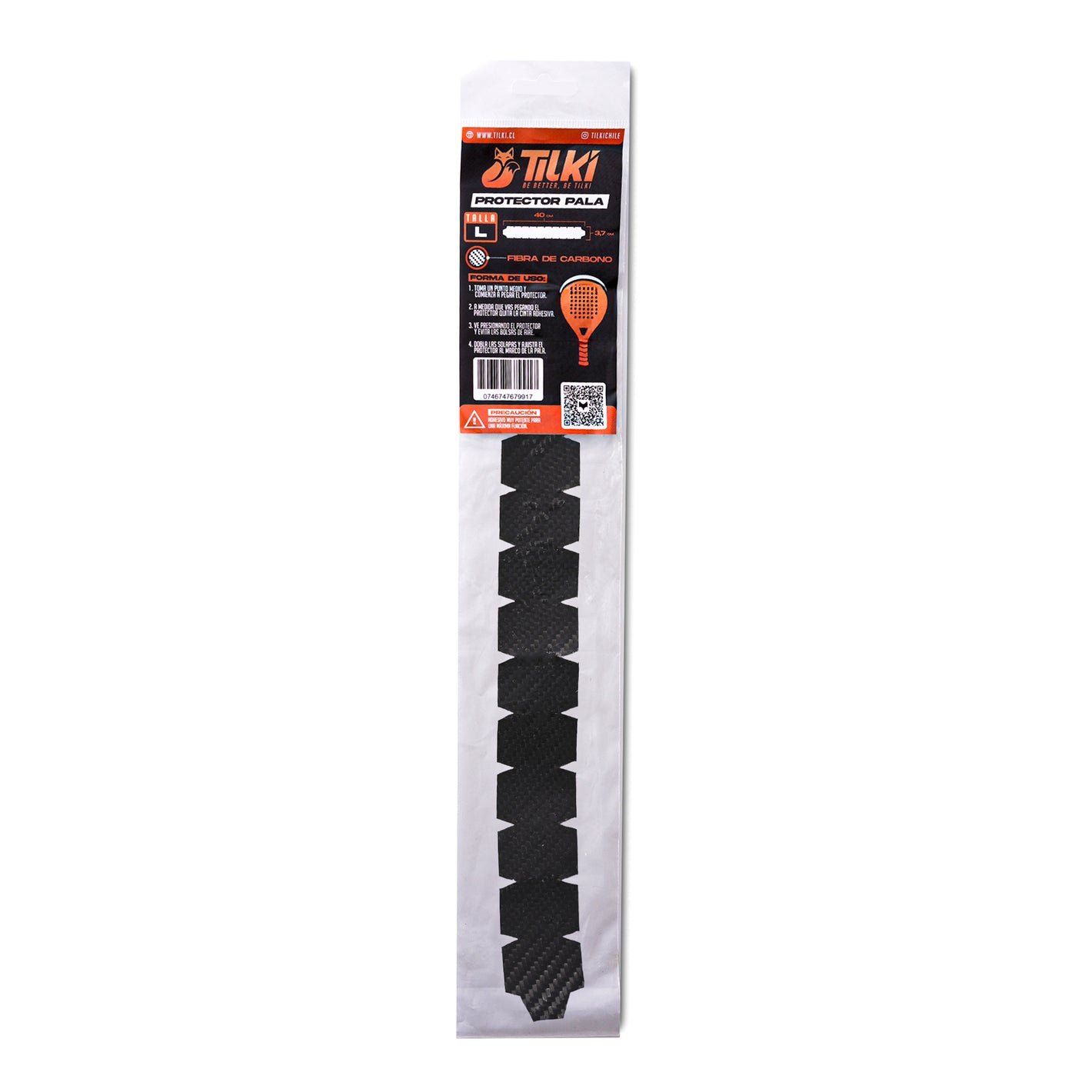 Protector Pala Tilki Fibra Carbono Talla L