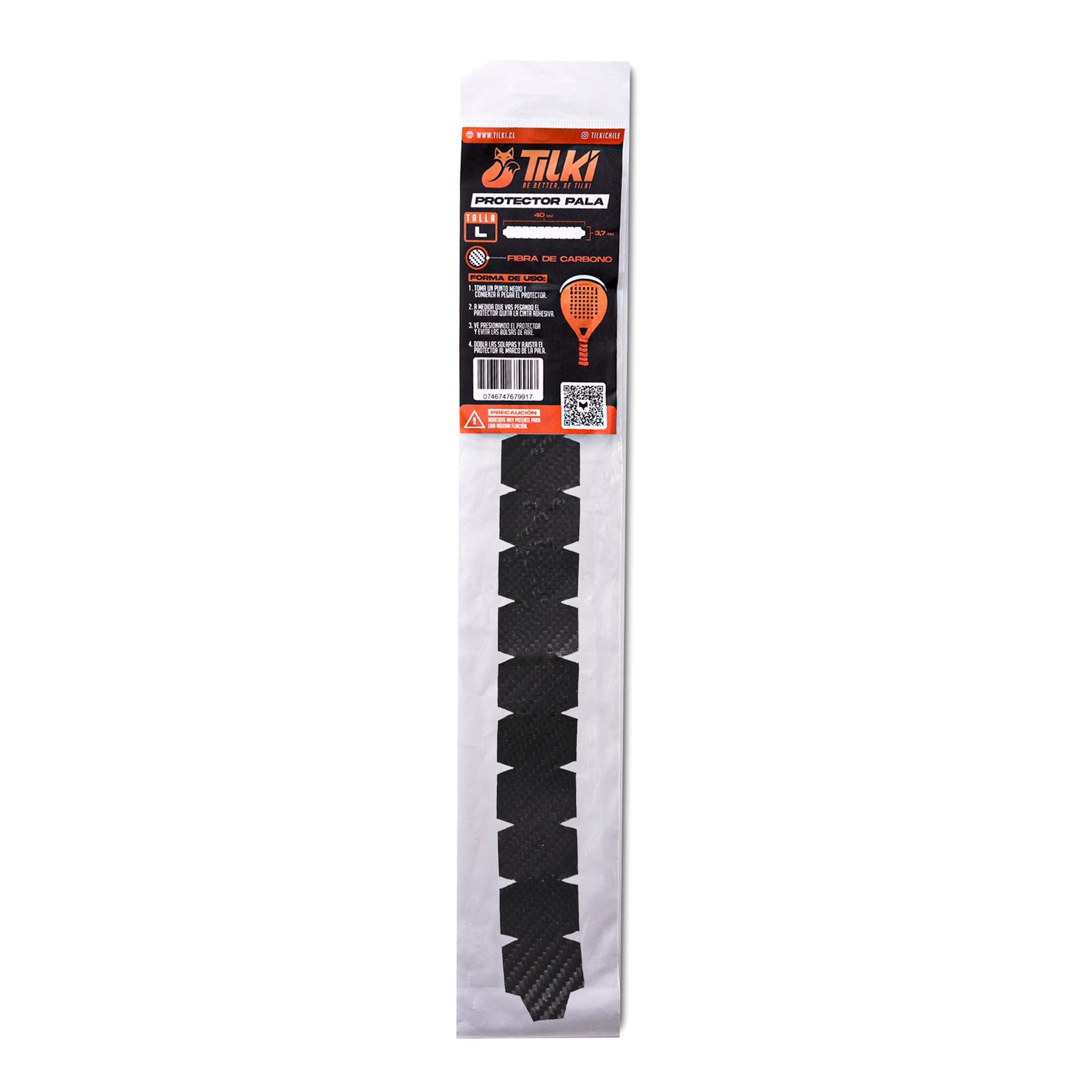 Protector Pala Tilki Fibra Carbono Talla L - Sur SportsAccesorios