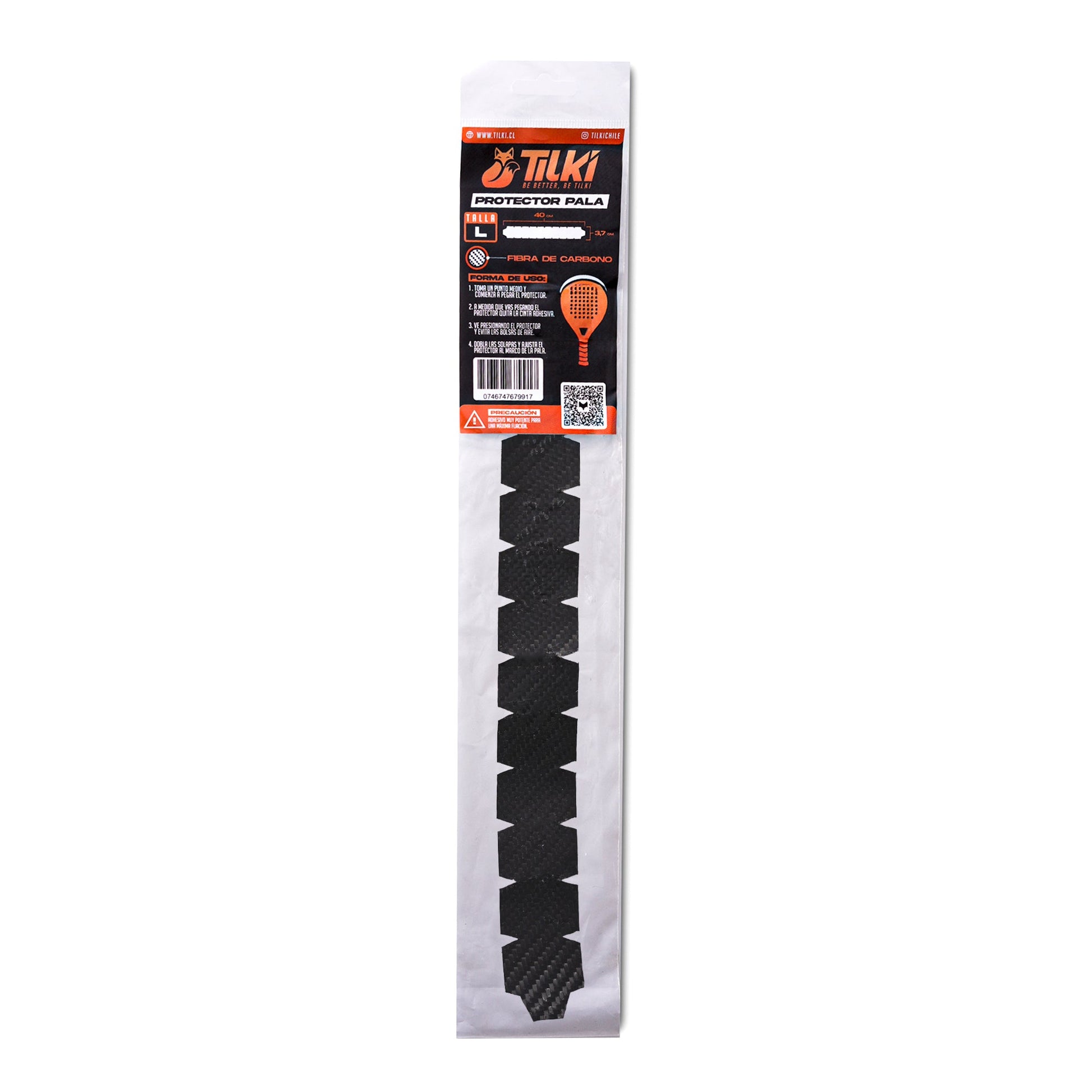 Protector Pala Tilki Fibra Carbono Talla L - Sur SportsAccesorios