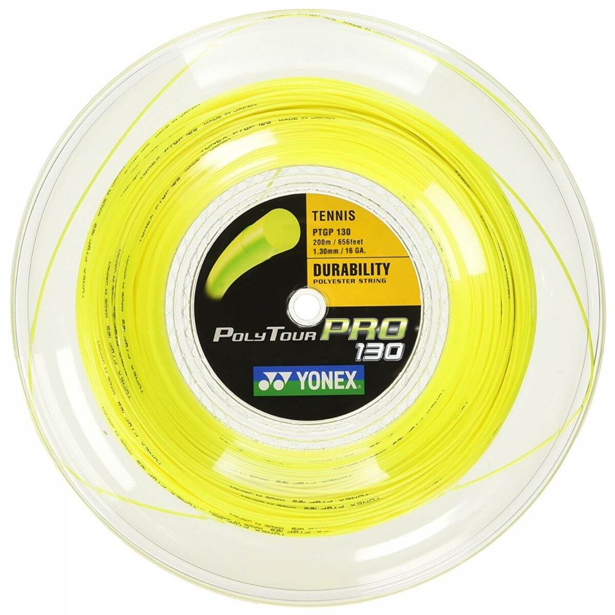 Rollo de Cuerda Yonex Poly Tour Pro Amarillo (200m) - Sur SportsAccesorios