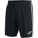 Short Joma Open III Negro Franjas Blancas - Sur SportsVestuario