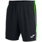 Short Joma Open III Negro Franjas Verdes - Sur SportsVestuario