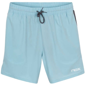 Short Nox Pro Azul Cielo Logo Plomo - Sur SportsVestuario