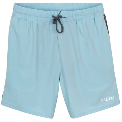 Short Nox Pro Azul Cielo Logo Plomo - Sur SportsVestuario