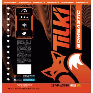 Tarro de Pelota Tilki Padel Bombastic X3 1 Unidad - Sur SportsPelotas