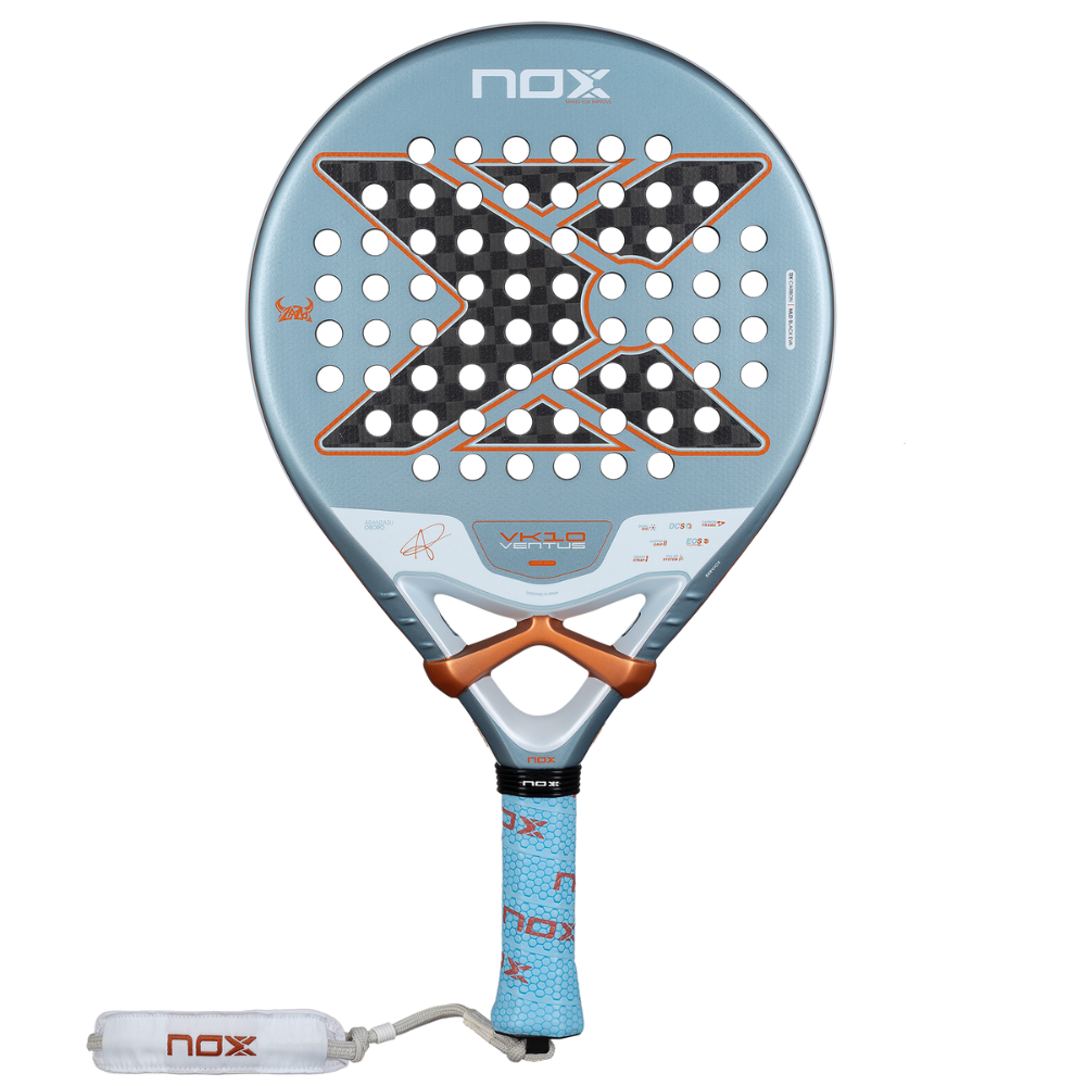 Pala de Padel Nox VK10 Ventus Control 12K By Aranzazu Osoro  2026 + Tarro de pelotas +Overgrip + Protector
