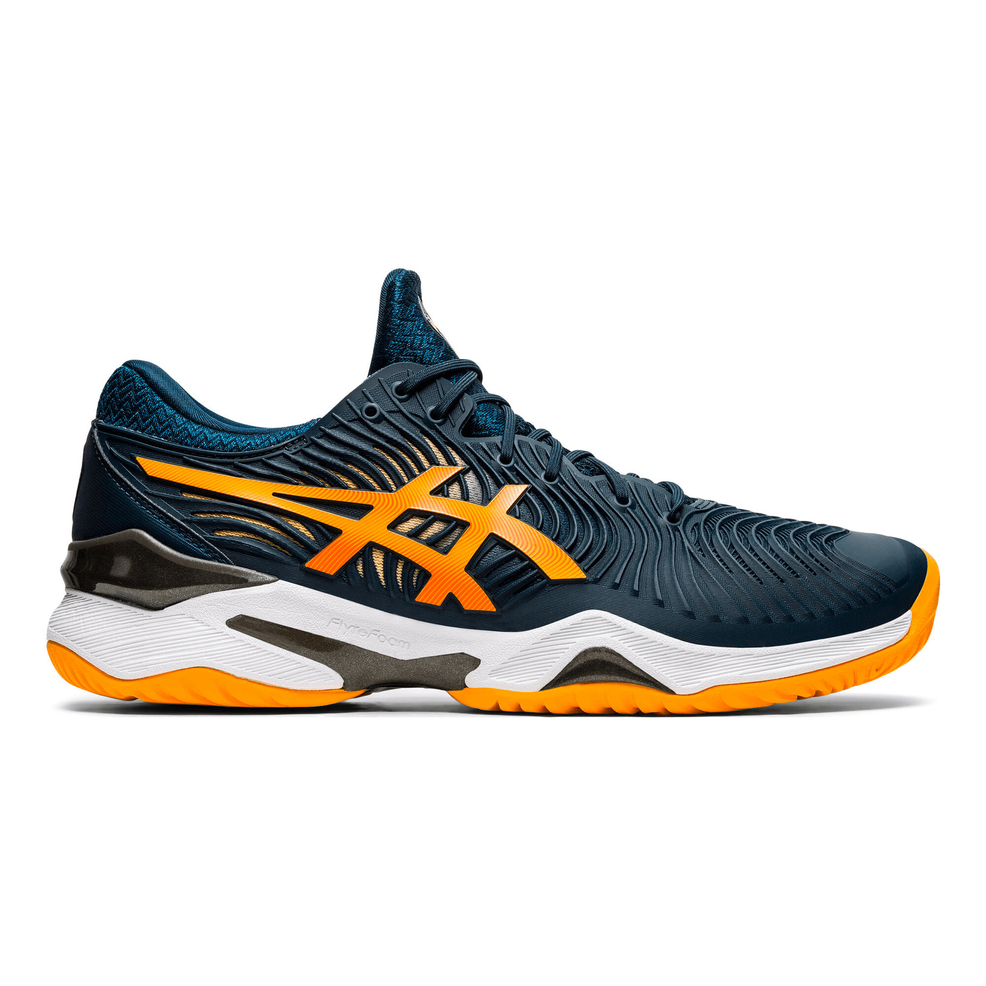 Zapatilla Asics Court FF Azul Marino Naranja - Sur SportsZapatillas