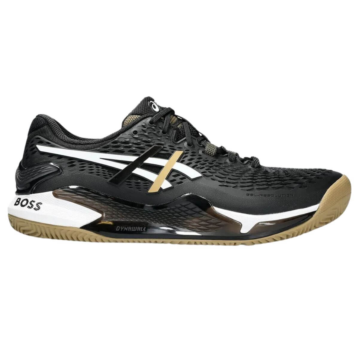 GEL-RESOLUTION 9(オールコート) ASICS × BOSS箱付き Zapatilla Asics Gel Resolution 9 Clay Black Camel Hugo Boss