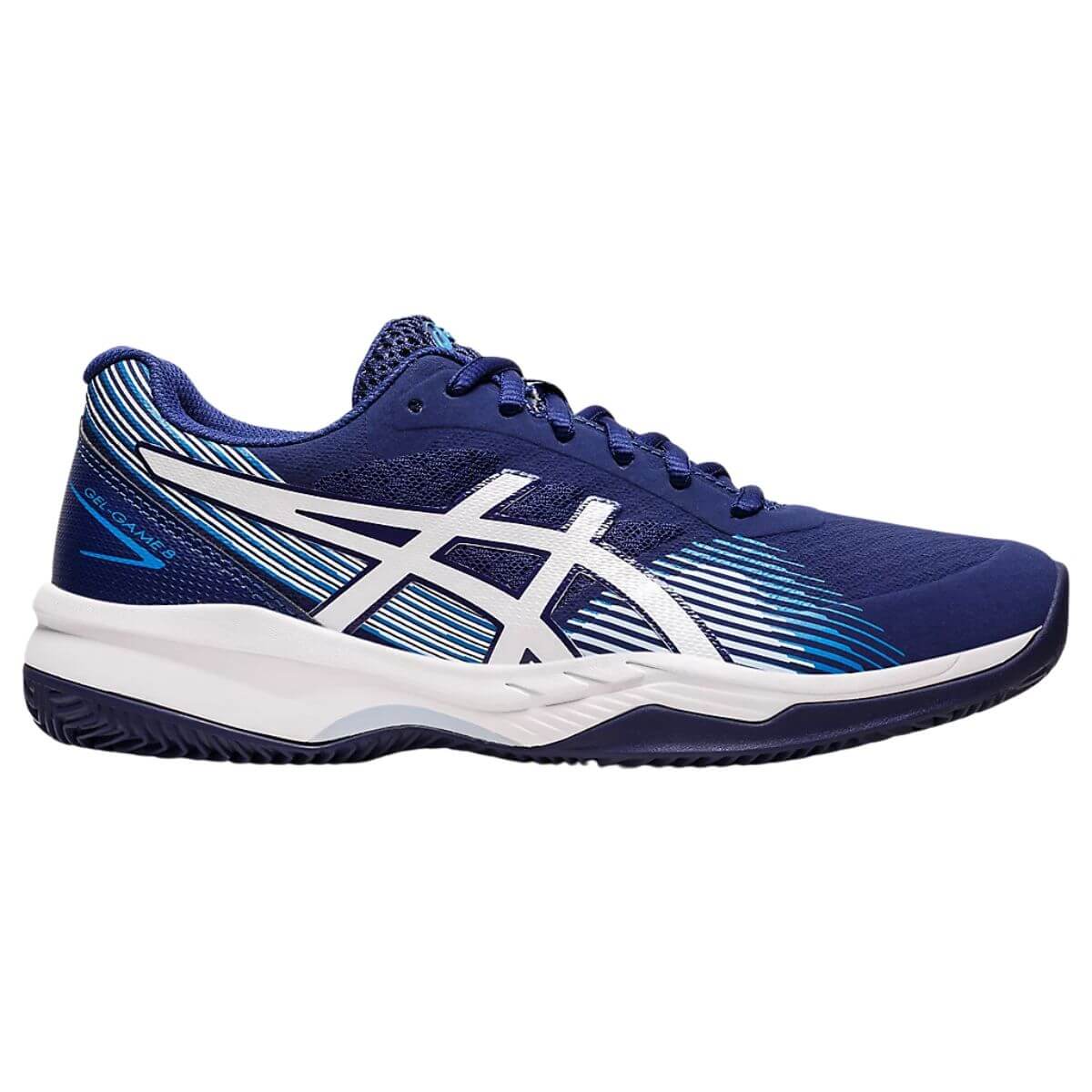 Zapatilla Asics Mujer Gel Game 8 Clay Azul Celeste - Sur SportsZapatillas